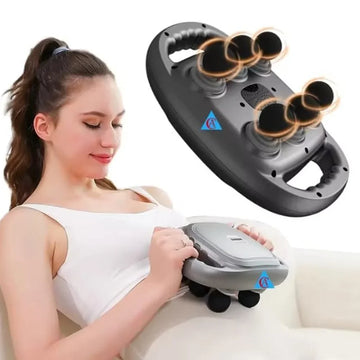 6-Head Deep Tissue Massage Gun – جهاز مساج عضلي 6 رؤوس: